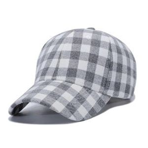 Cocus Pocus Buffalo Check Grey Baseball Cap